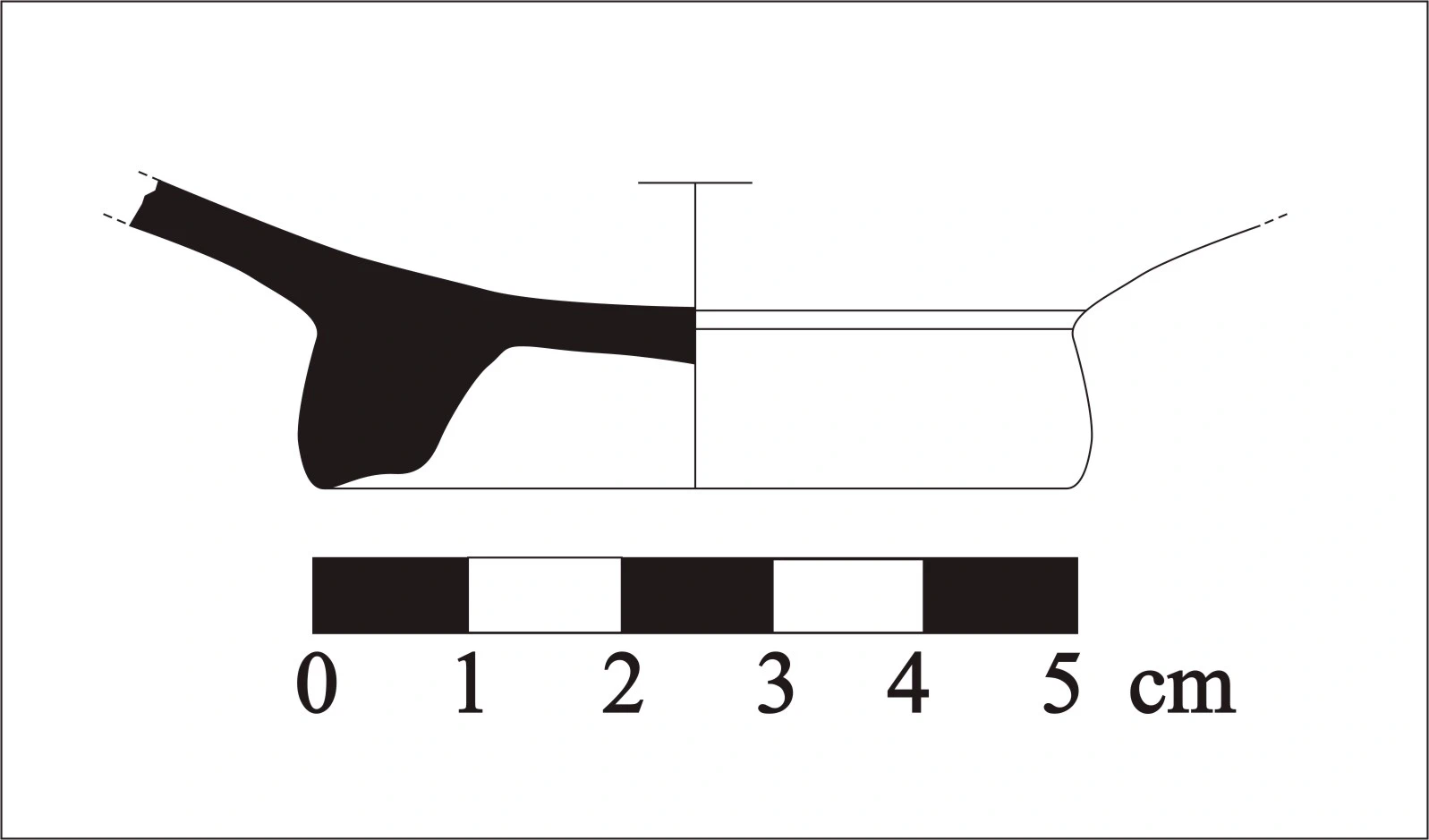 Roman Period Ceramic #696 technical drawing