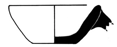 Neolithic Age Ceramic #1292 technical drawing