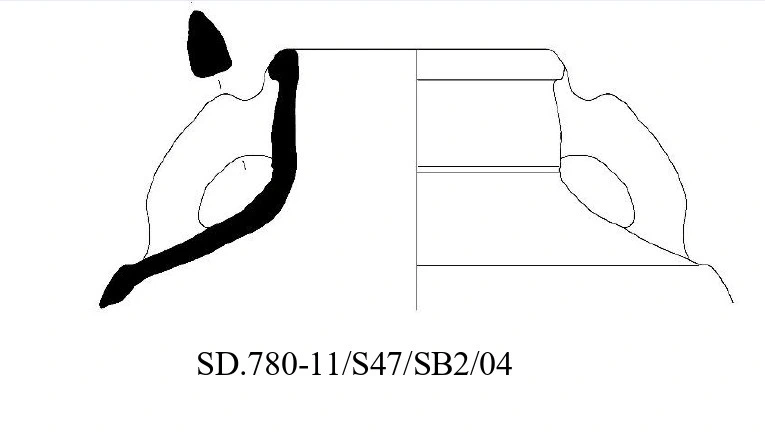 Roman Period Ceramic #2628 technical drawing