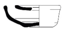 Hellenistic Period Ceramic #2074 technical drawing