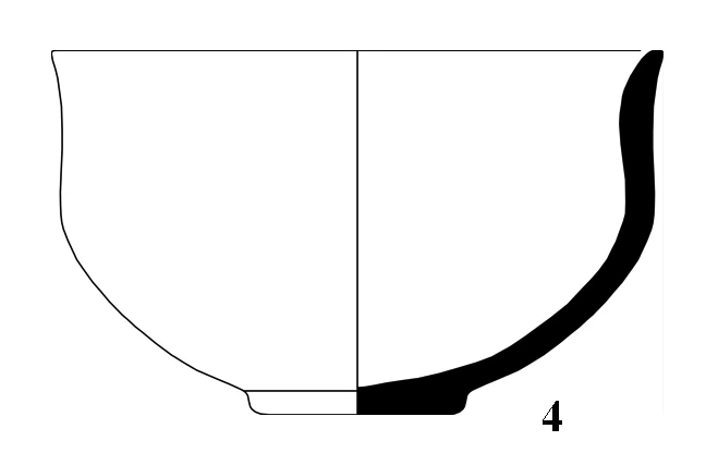 Neolithic Age Ceramic #1300 technical drawing