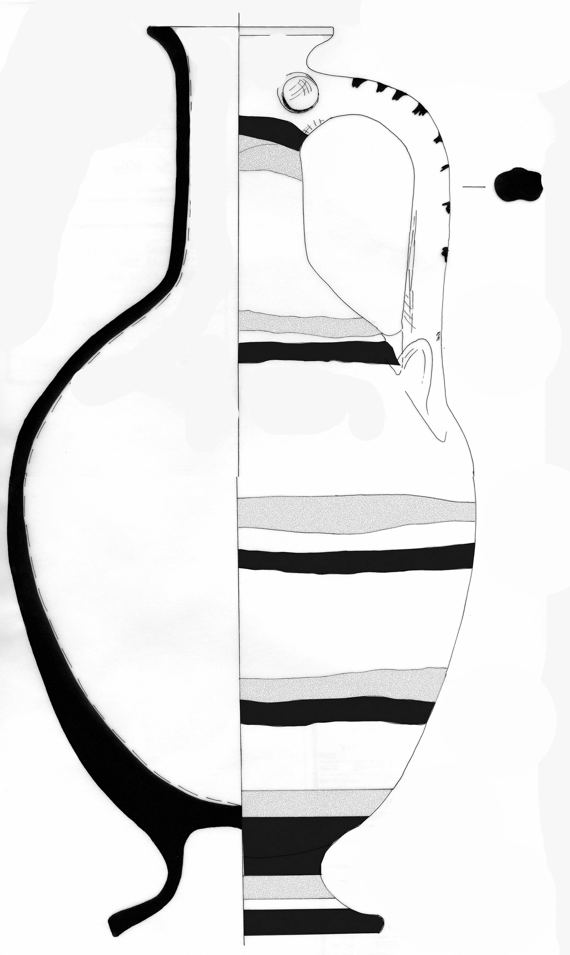 Classical Period Ceramic #2450 technical drawing