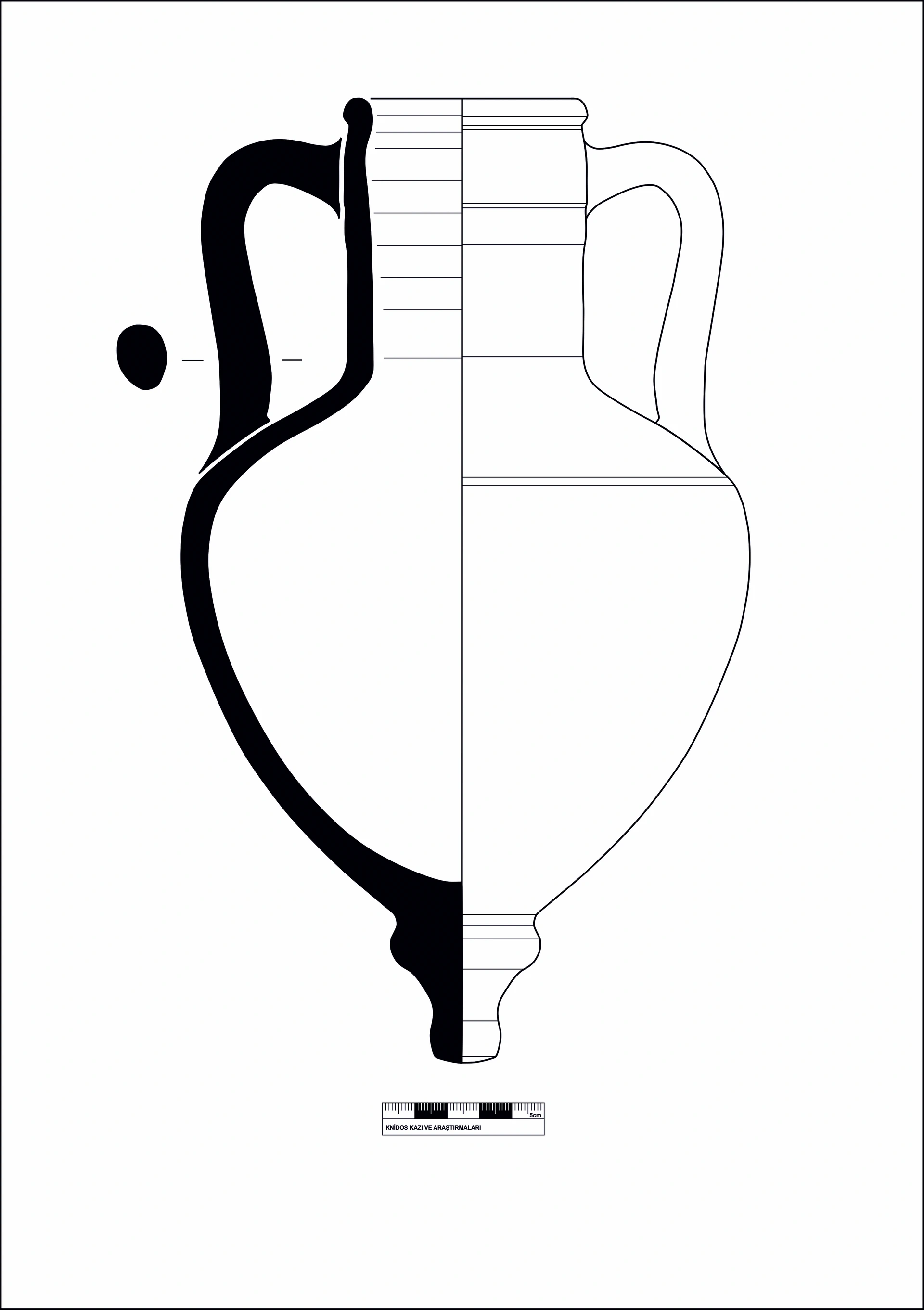 Hellenistic Period Ceramic #2152 technical drawing