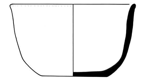 Neolithic Age Ceramic #1279 technical drawing