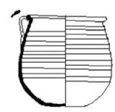 Roman Period Ceramic #2220 technical drawing