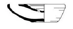 Roman Period Ceramic #1966 technical drawing