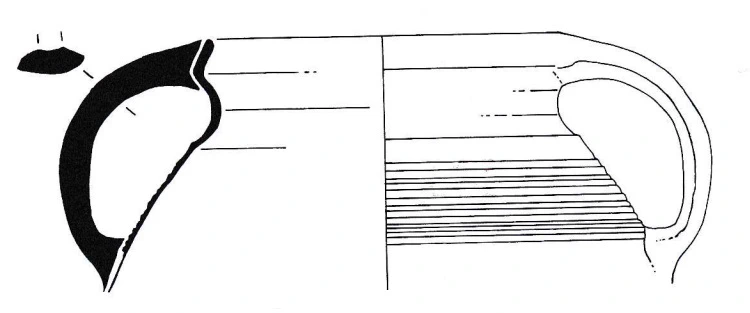 Roman Period Ceramic #1709 technical drawing