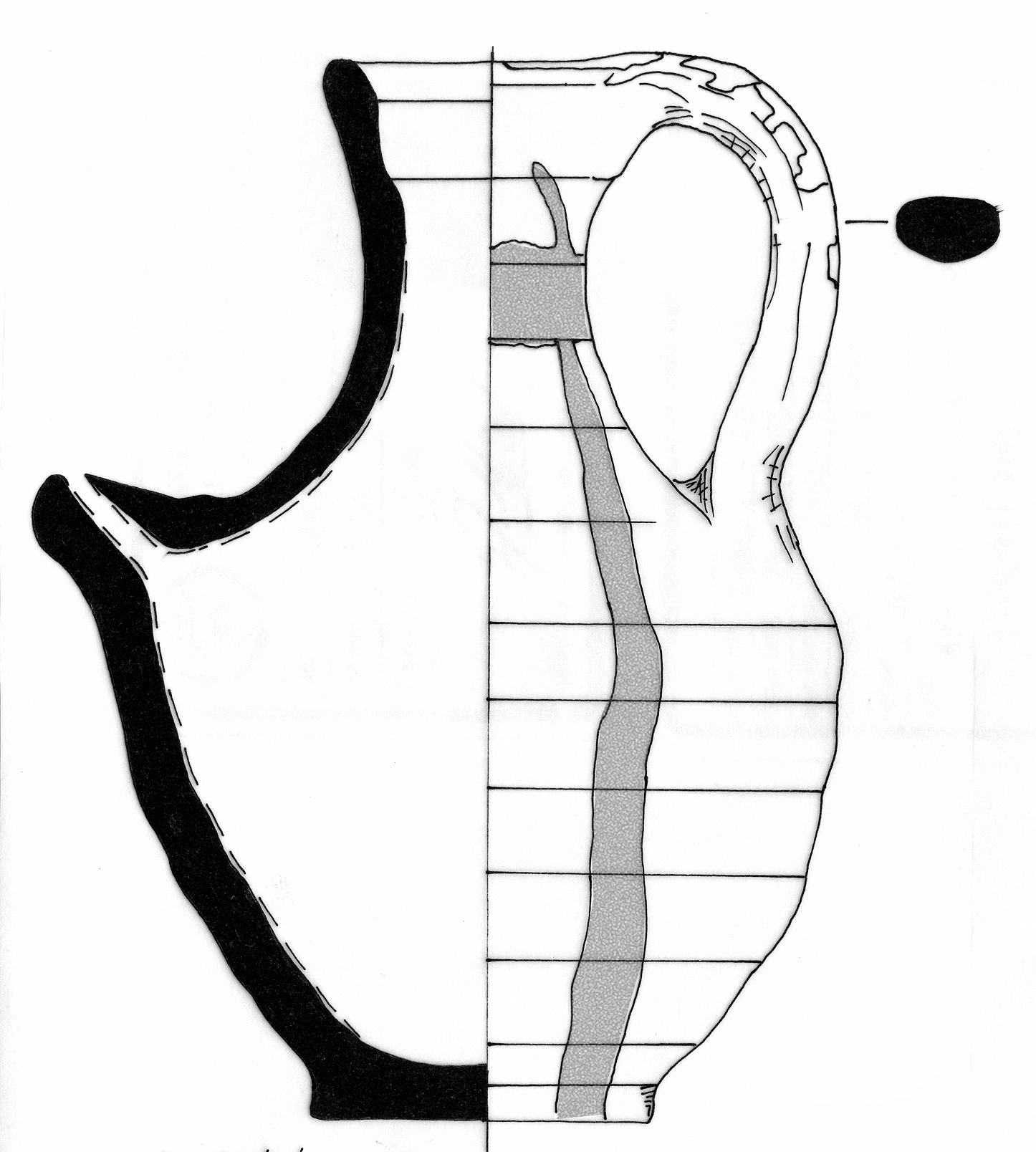 Classical Period Ceramic #2467 technical drawing