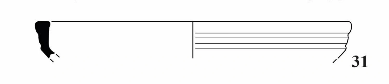 Roman Period Ceramic #2781 technical drawing