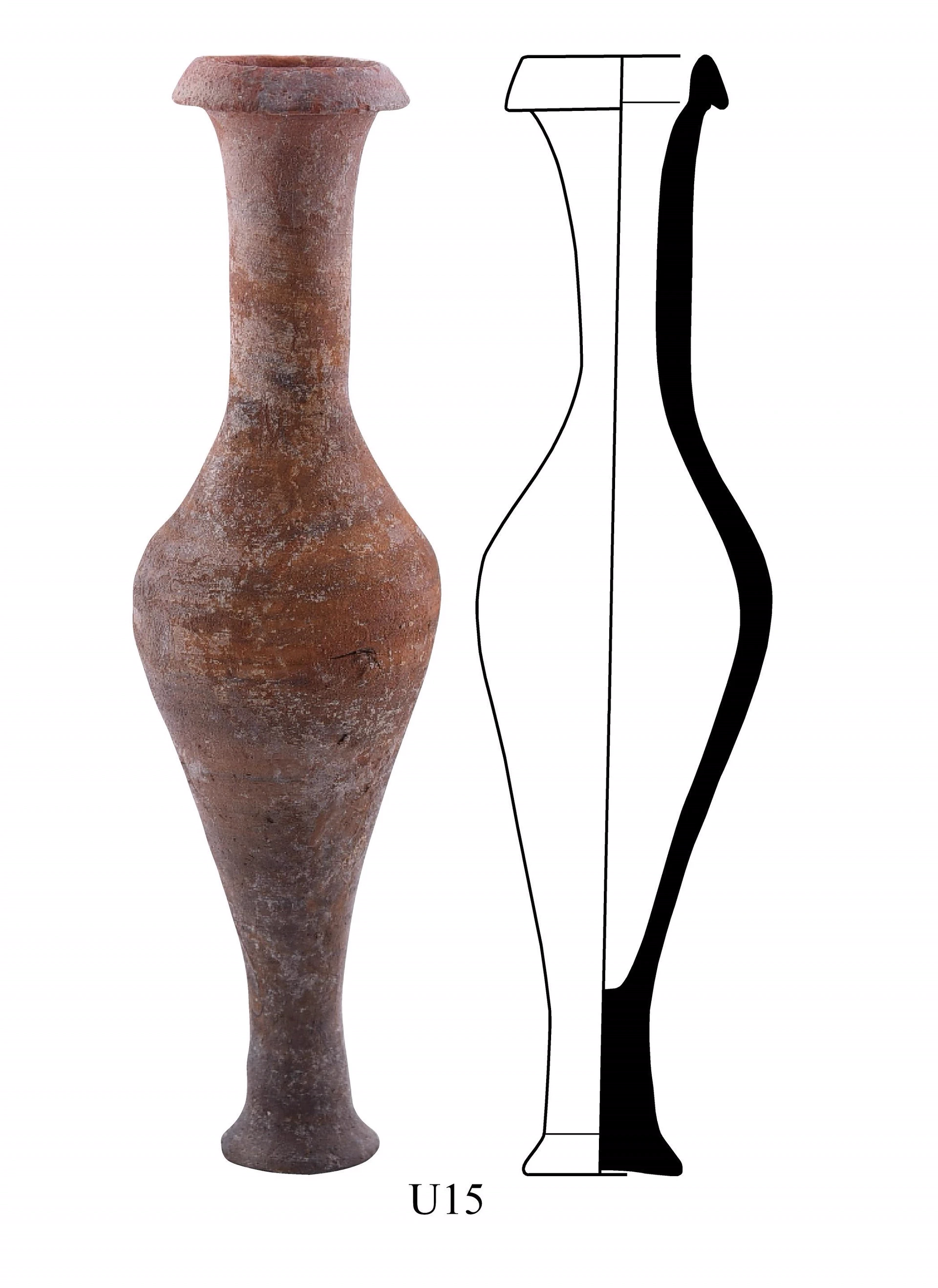 Hellenistic Period Ceramic #2536 technical drawing
