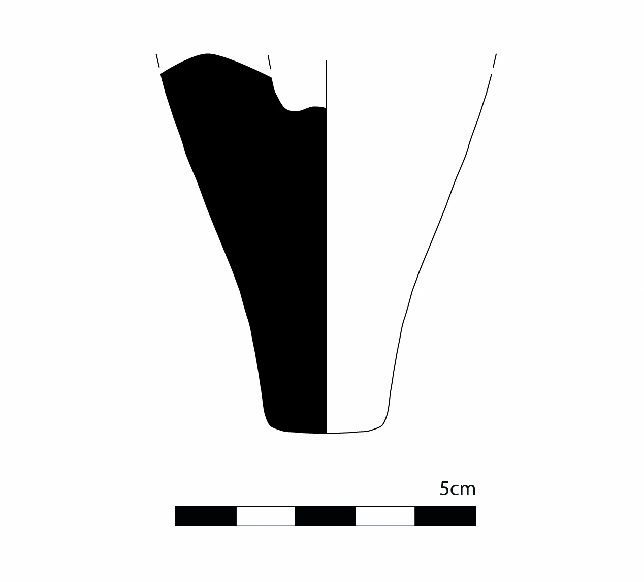 Roman Period Ceramic #884 technical drawing