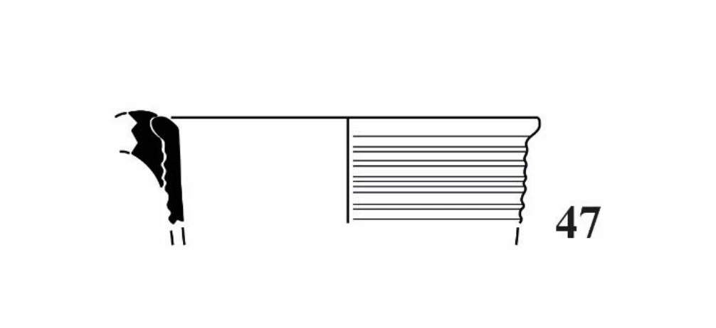 Roman Period Ceramic #2797 technical drawing