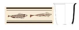 Iron Age(Anatolian and Mezopotamia) Ceramic #1887 technical drawing