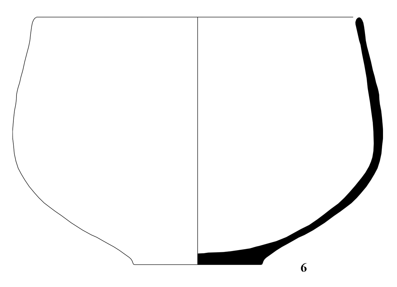 Neolithic Age Ceramic #1311 technical drawing