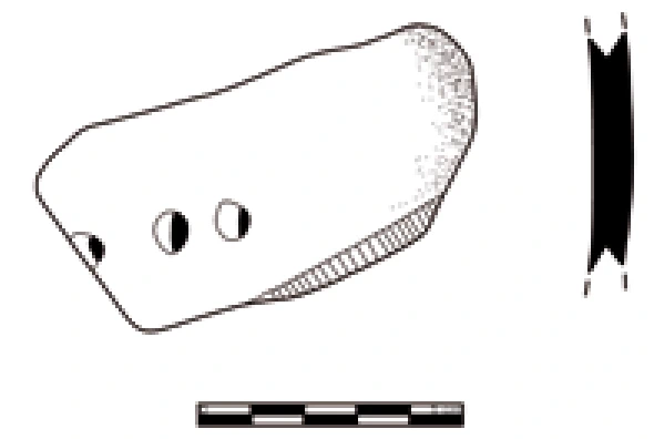 Chalcolithic Age Ceramic #1000 technical drawing