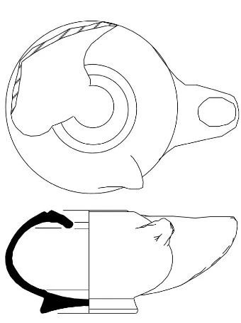Hellenistic Period Ceramic #2340 technical drawing