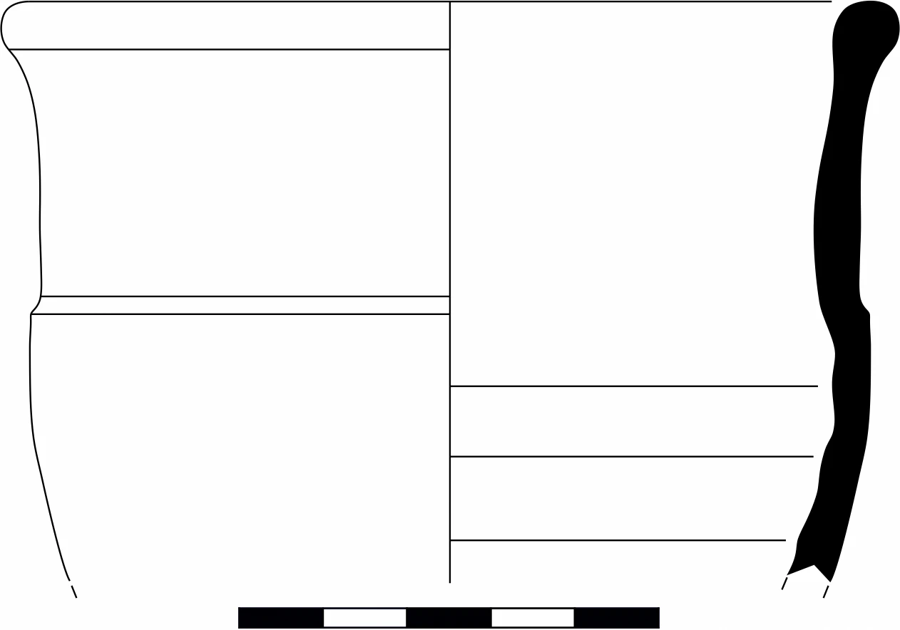 Roman Period Ceramic #1600 technical drawing