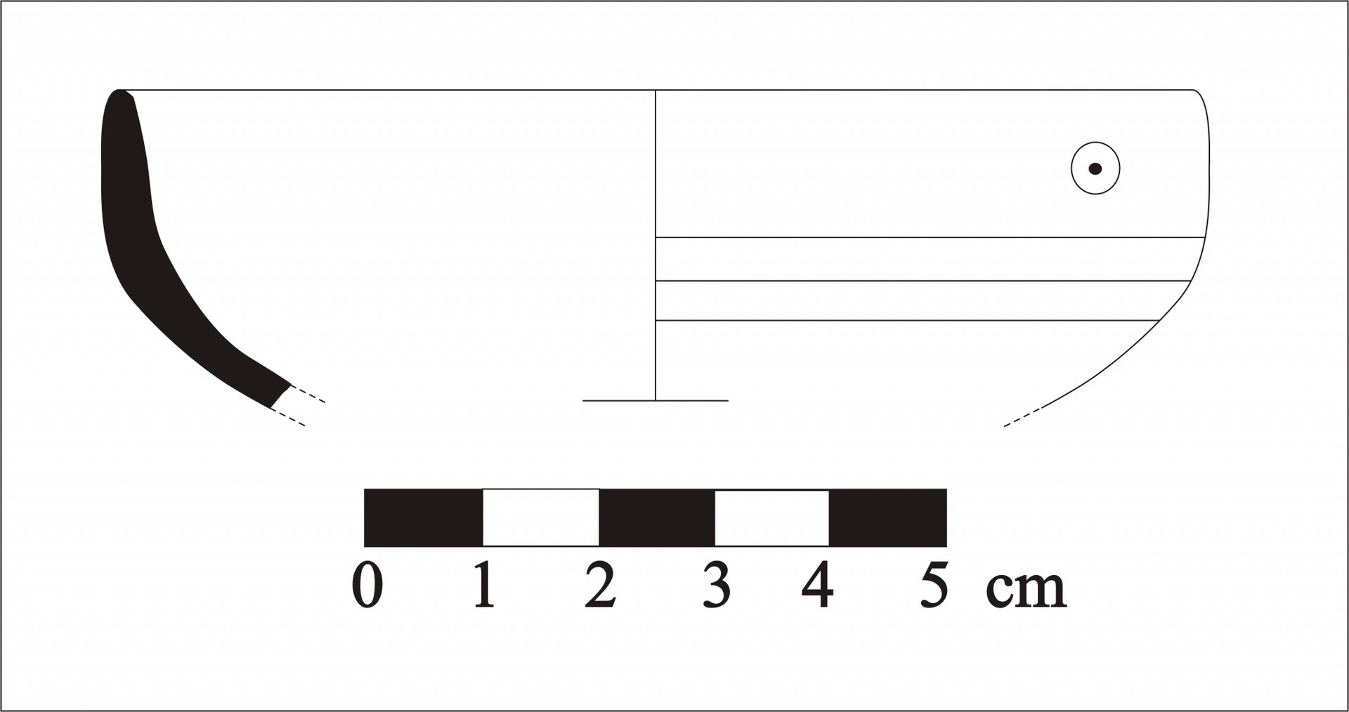 Roman Period Ceramic #718 technical drawing