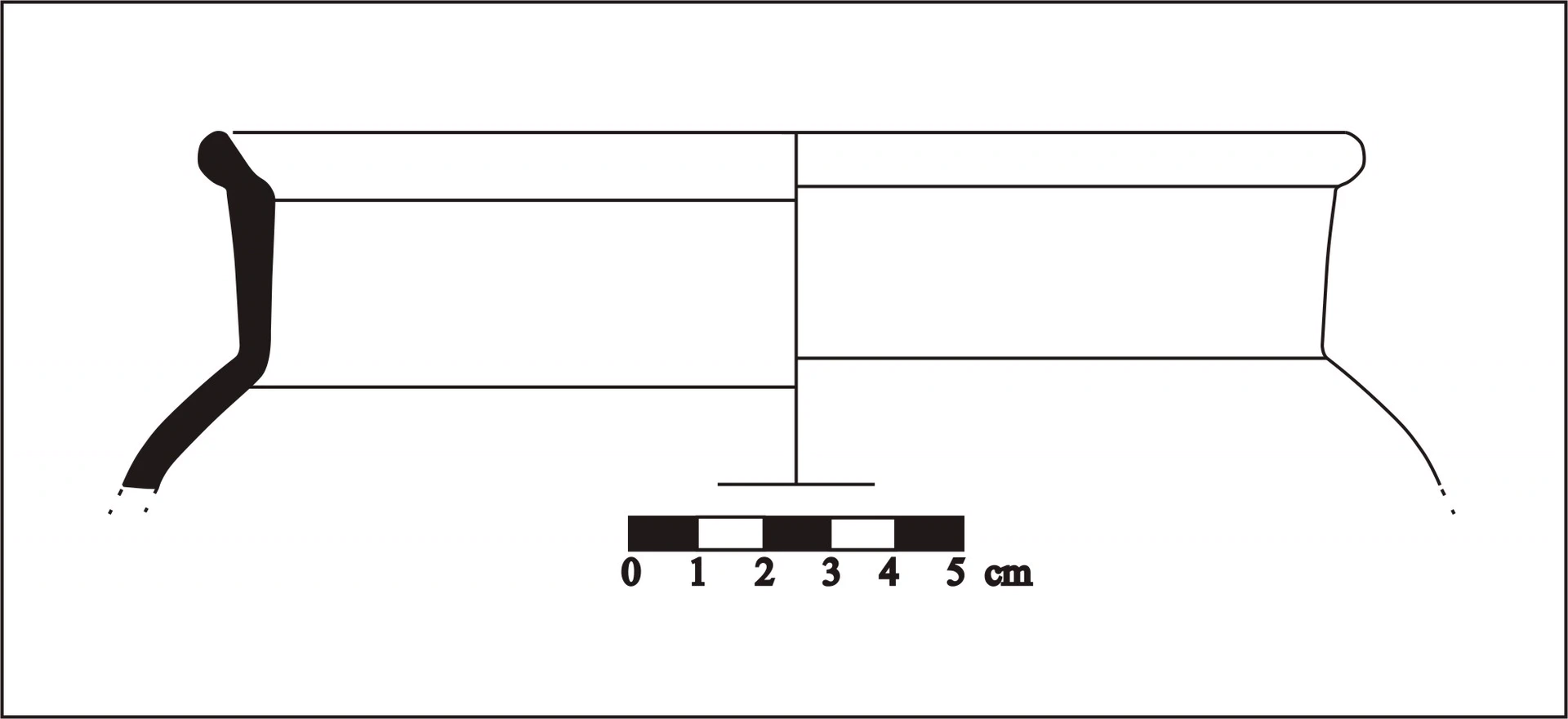 Roman Period Ceramic #840 technical drawing