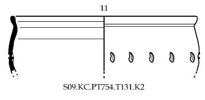 Roman Period Ceramic #2558 technical drawing
