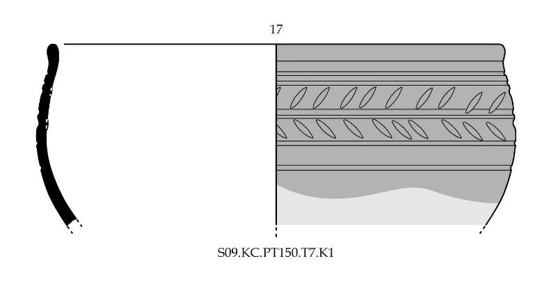 Roman Period Ceramic #2564 technical drawing