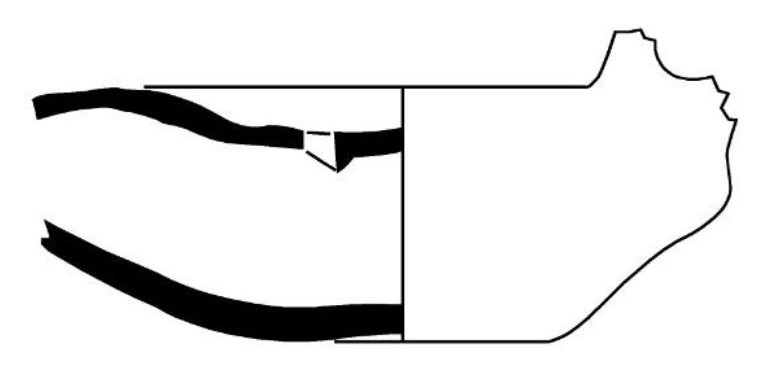 Roman Period Ceramic #2059 technical drawing