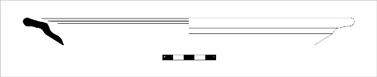 Roman Period Ceramic #1409 technical drawing