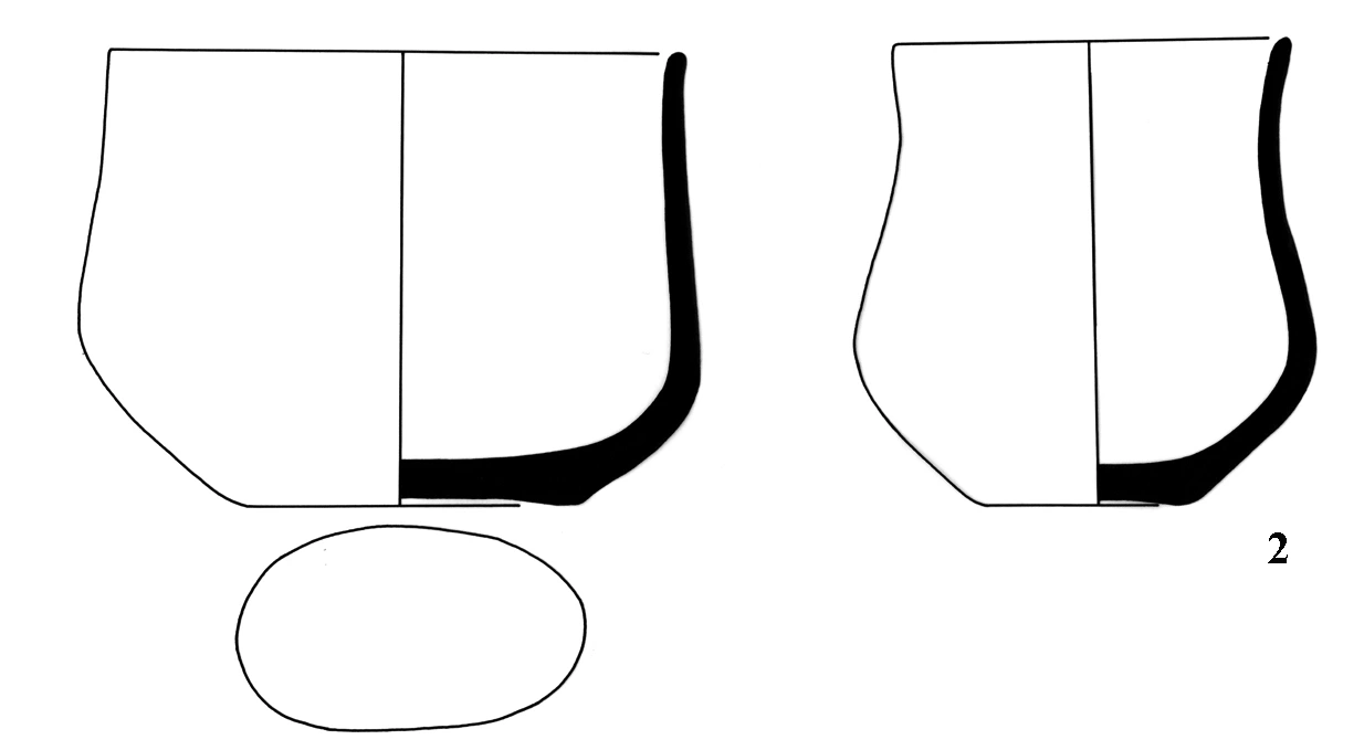 Neolithic Age Ceramic #1282 technical drawing