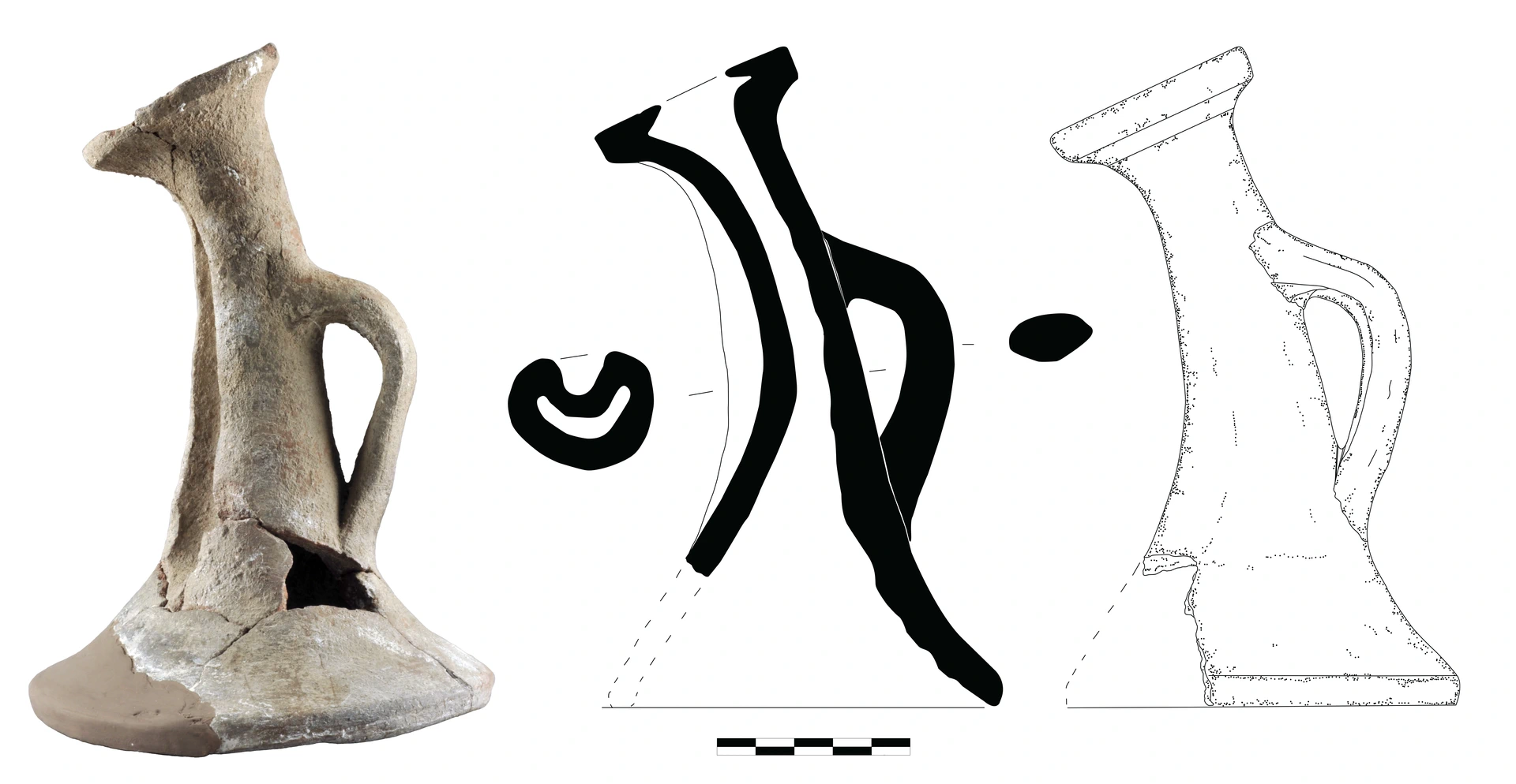 Hellenistic Period Ceramic #2447 technical drawing