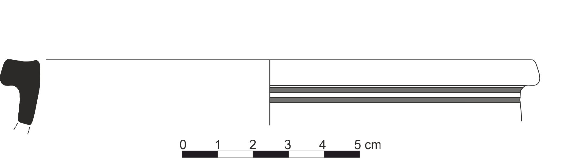 Hellenistic Period Ceramic #2897 technical drawing