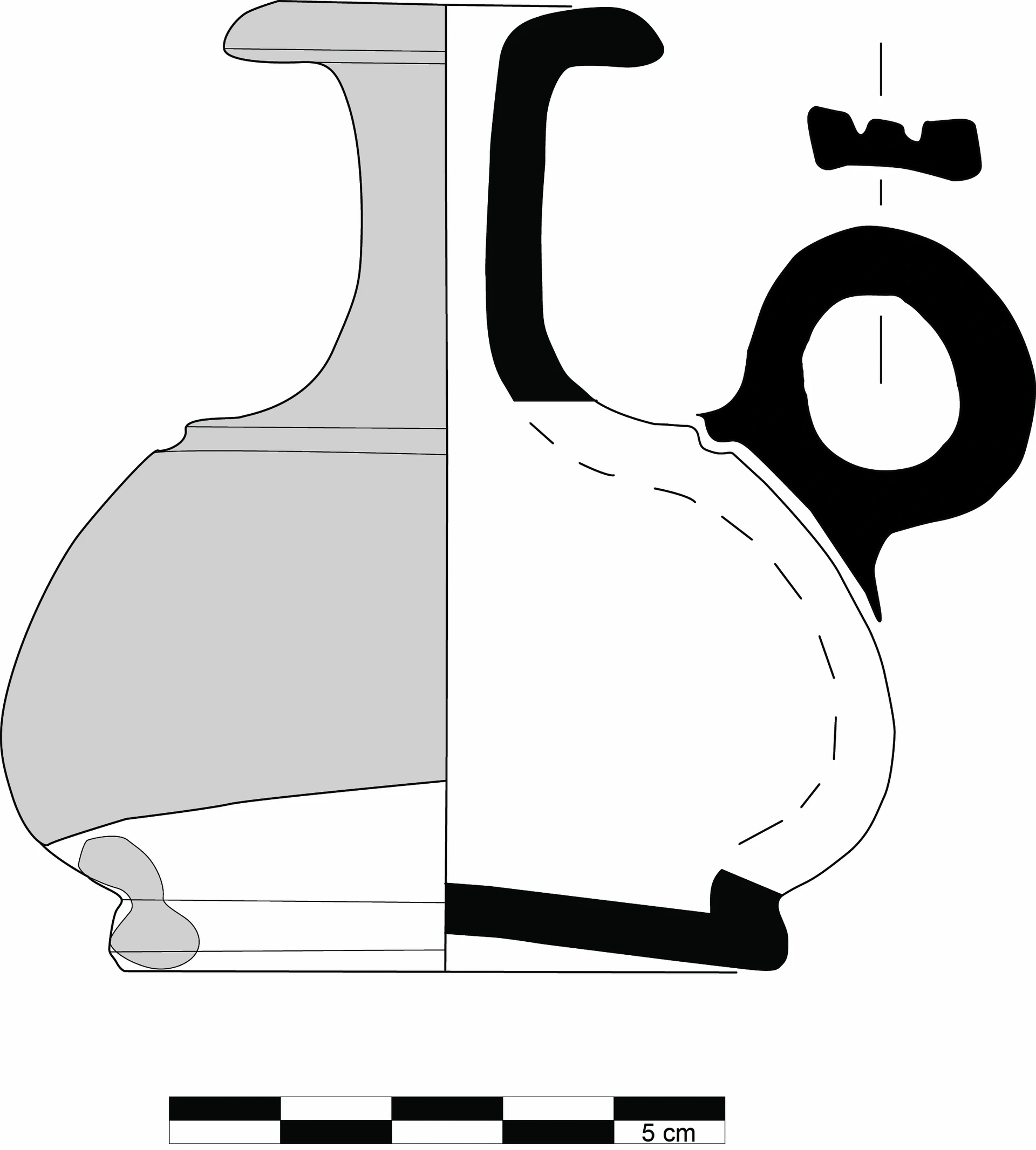 Hellenistic Period Ceramic #2309 technical drawing