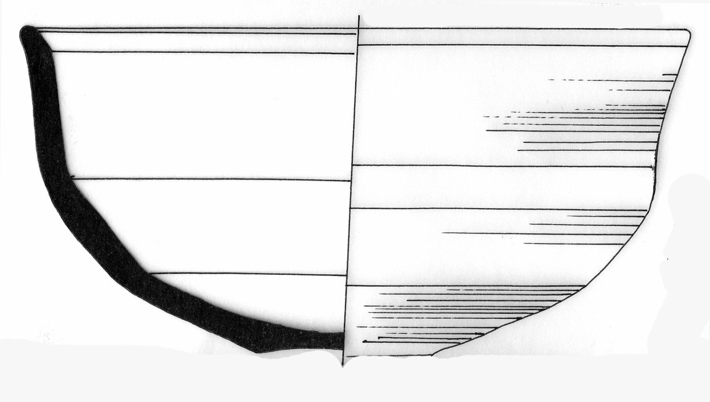 Classical Period Ceramic #2459 technical drawing