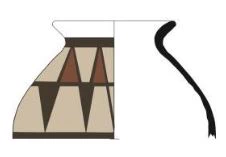 Iron Age(Anatolian and Mezopotamia) Ceramic #1885 technical drawing