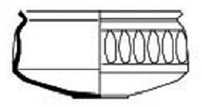 Roman Period Ceramic #2349 technical drawing