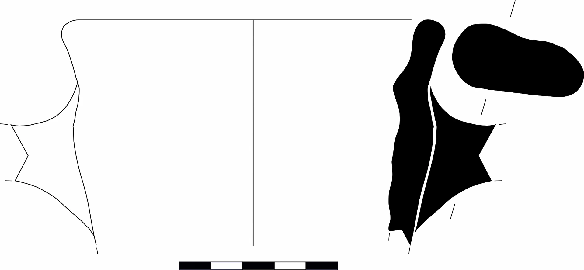 Roman Period Ceramic #1585 technical drawing