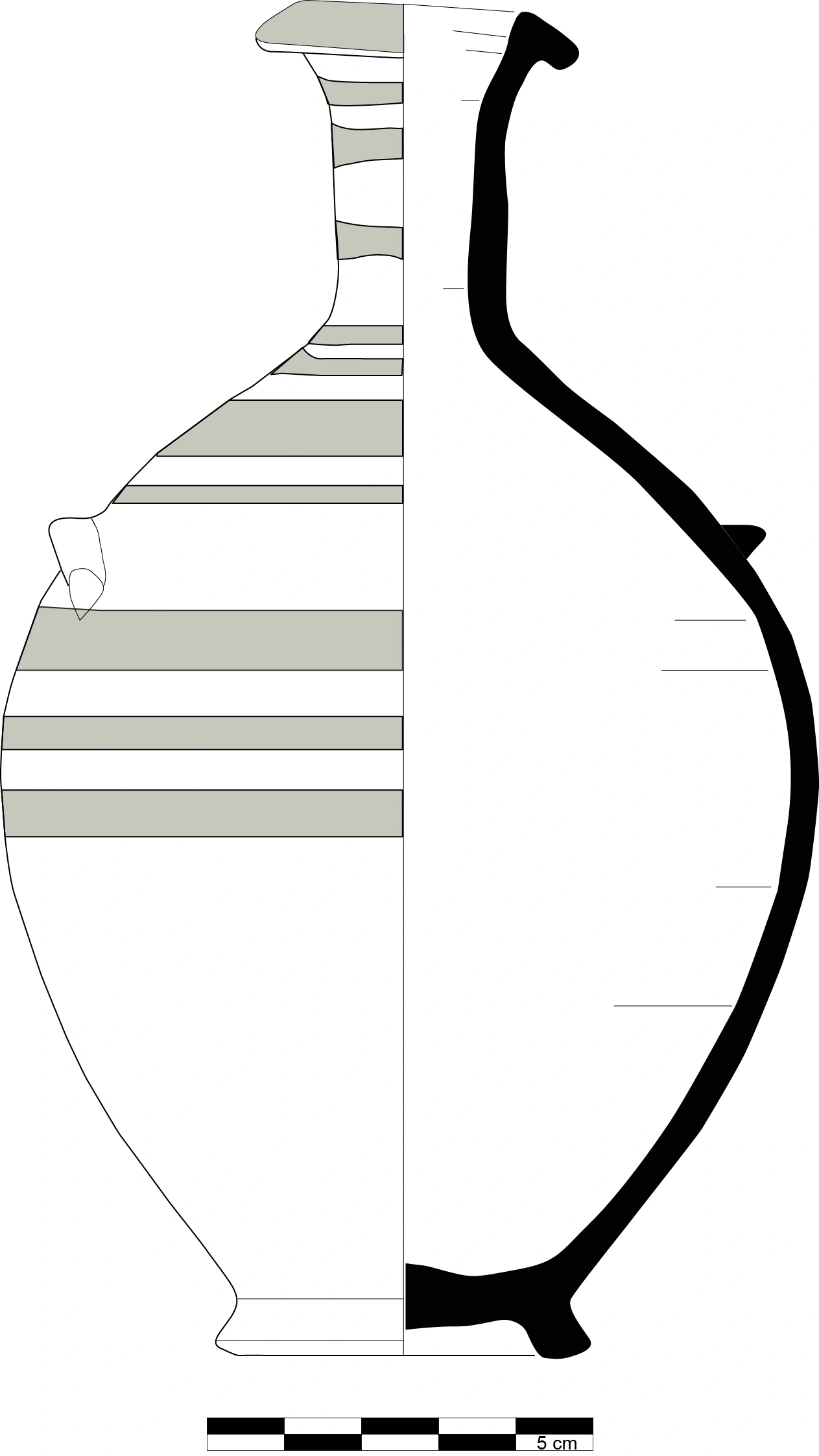 Hellenistic Period Ceramic #2308 technical drawing