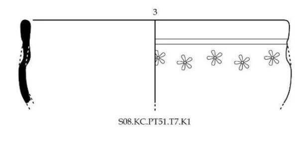 Roman Period Ceramic #2550 technical drawing