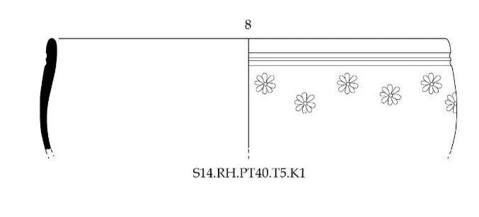 Roman Period Ceramic #2555 technical drawing