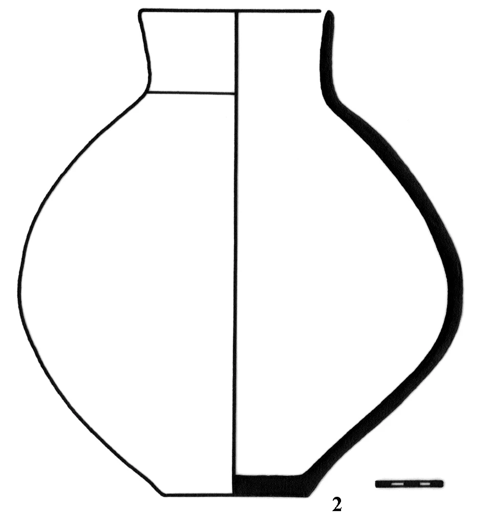Neolithic Age Ceramic #1293 technical drawing
