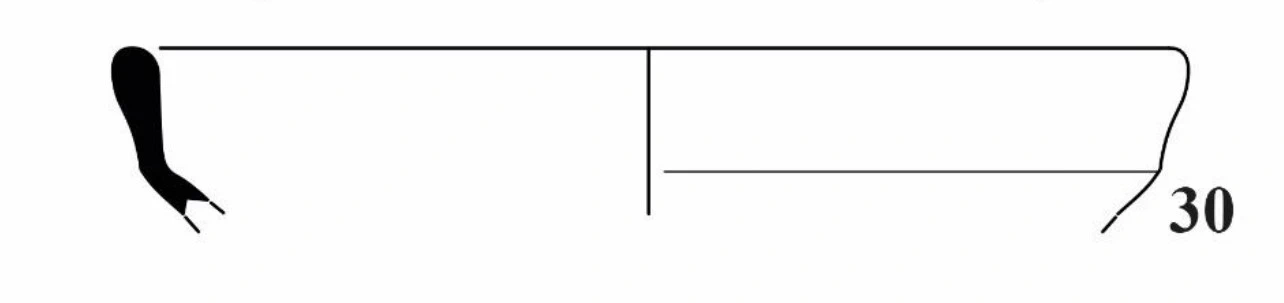 Roman Period Ceramic #2780 technical drawing