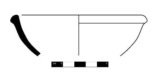 Roman Period Ceramic #1453 technical drawing