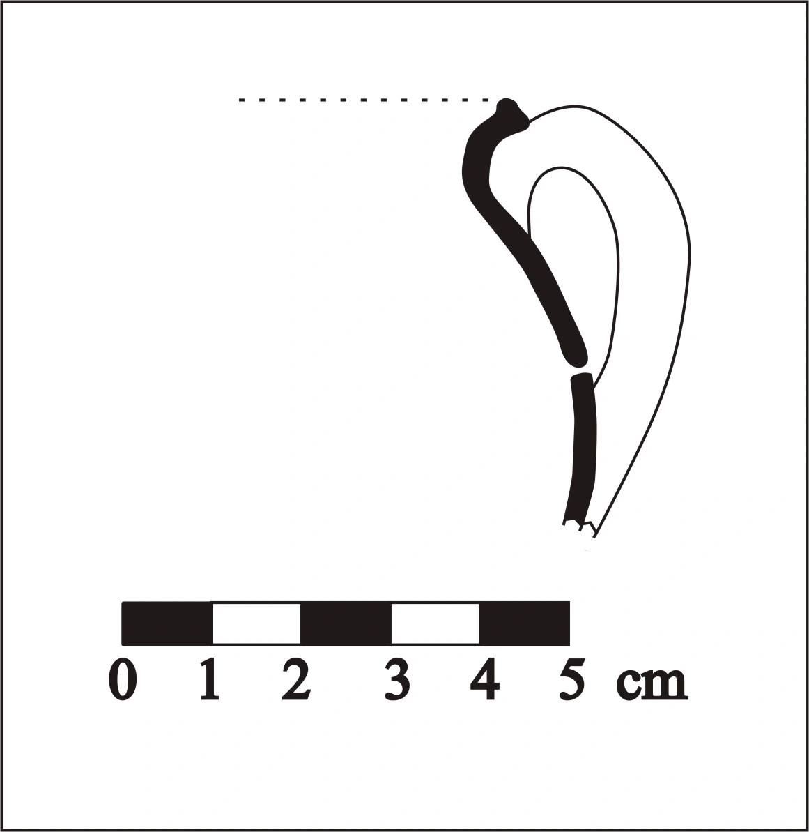 Roman Period Ceramic #802 technical drawing