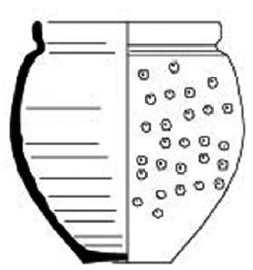 Roman Period Ceramic #2354 technical drawing