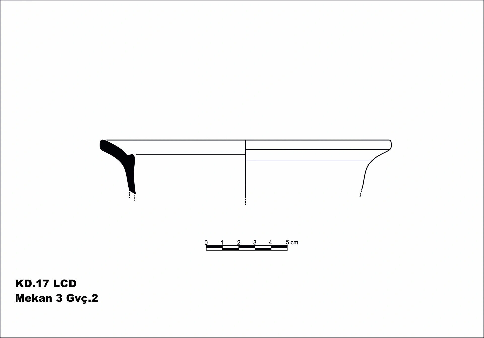 Roman Period Ceramic #2115 technical drawing