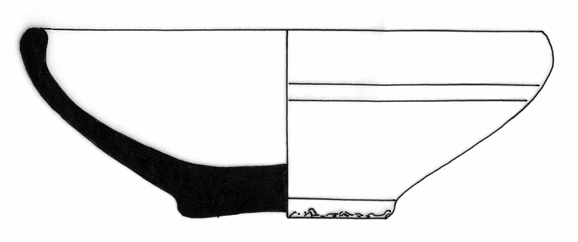 Classical Period Ceramic #2483 technical drawing
