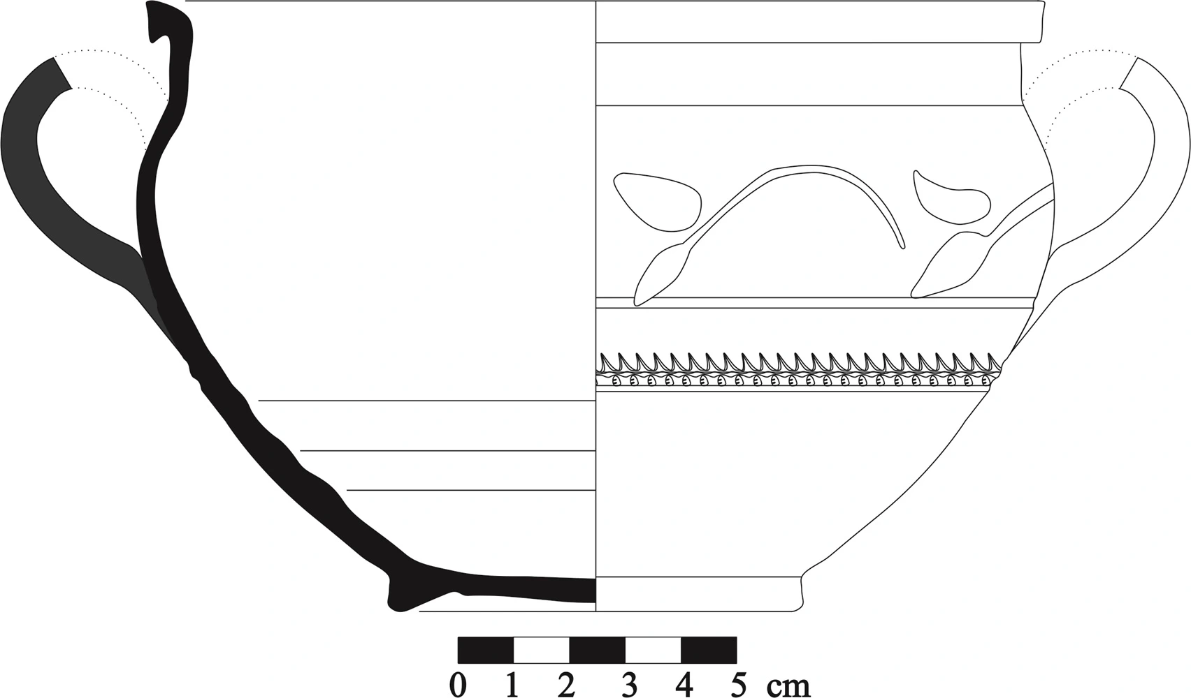 Roman Period Ceramic #806 technical drawing