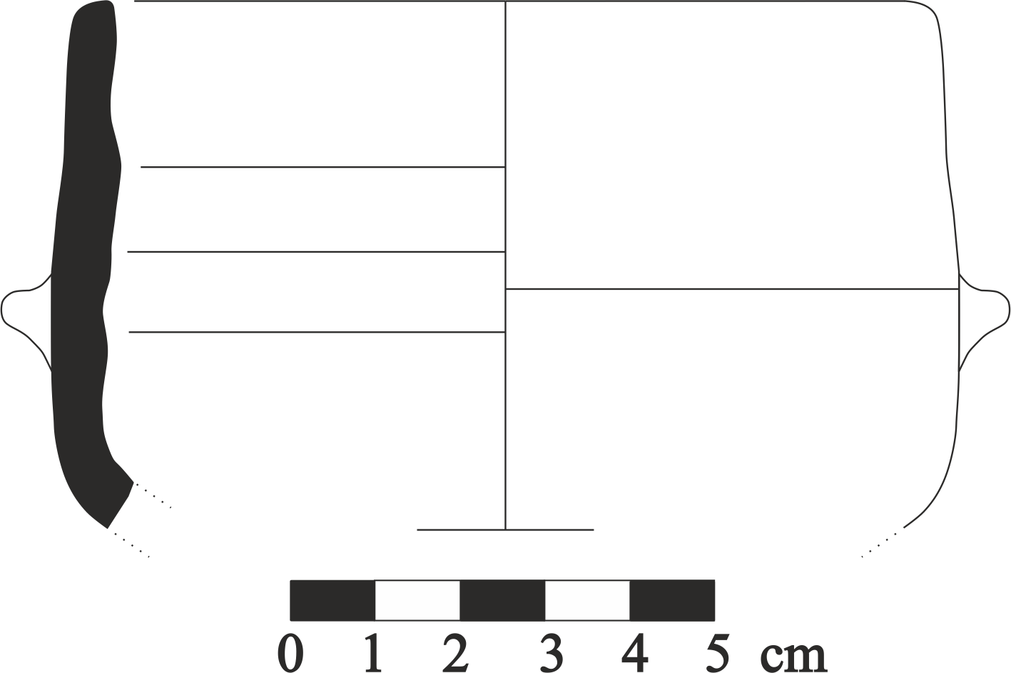 Abbasid Period Ceramic #2499 technical drawing