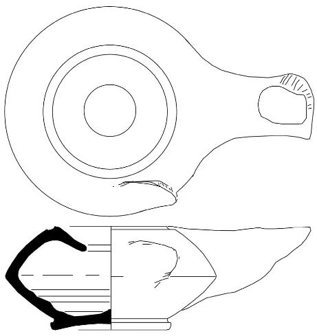 Hellenistic Period Ceramic #2341 technical drawing