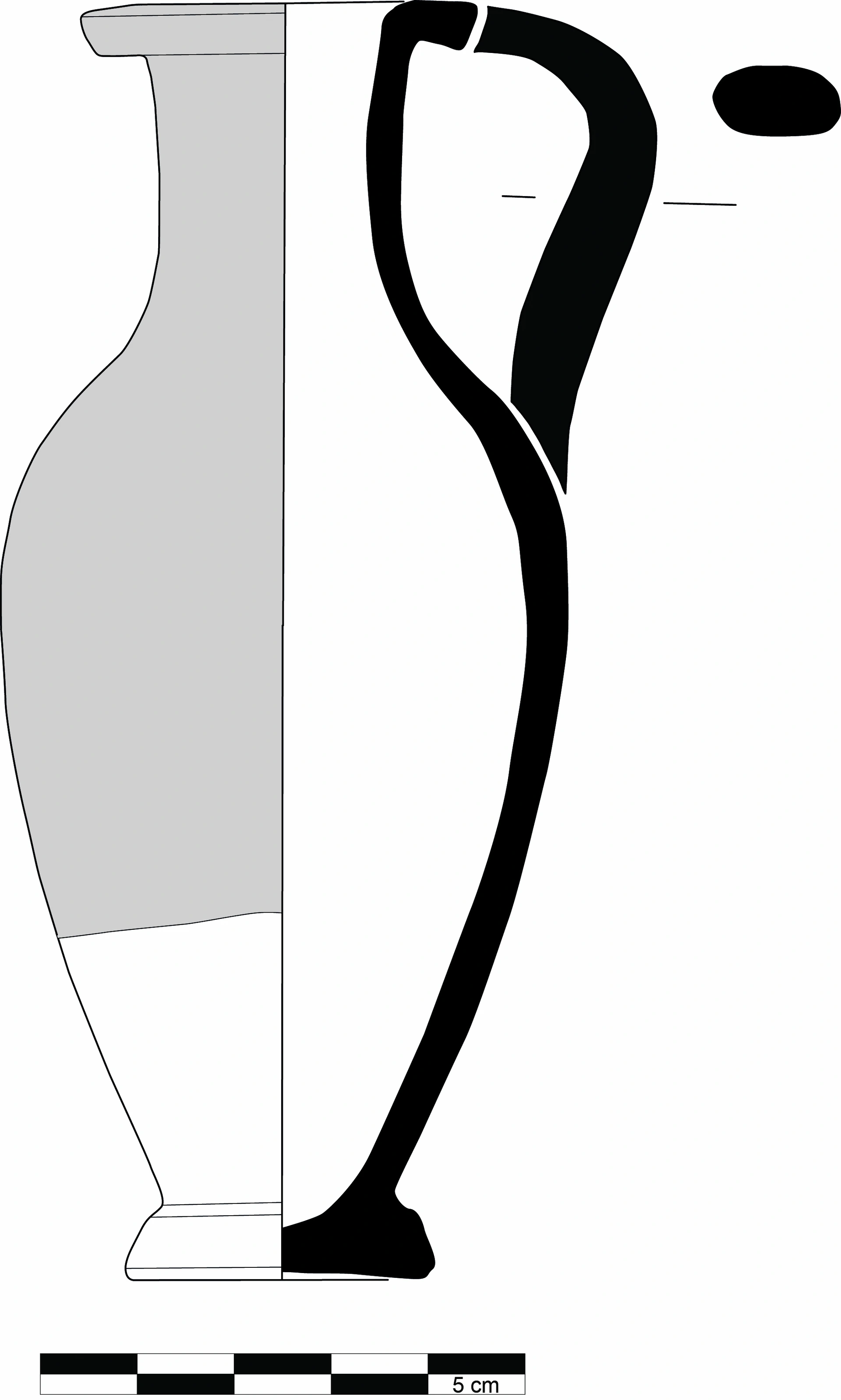 Hellenistic Period Ceramic #2307 technical drawing