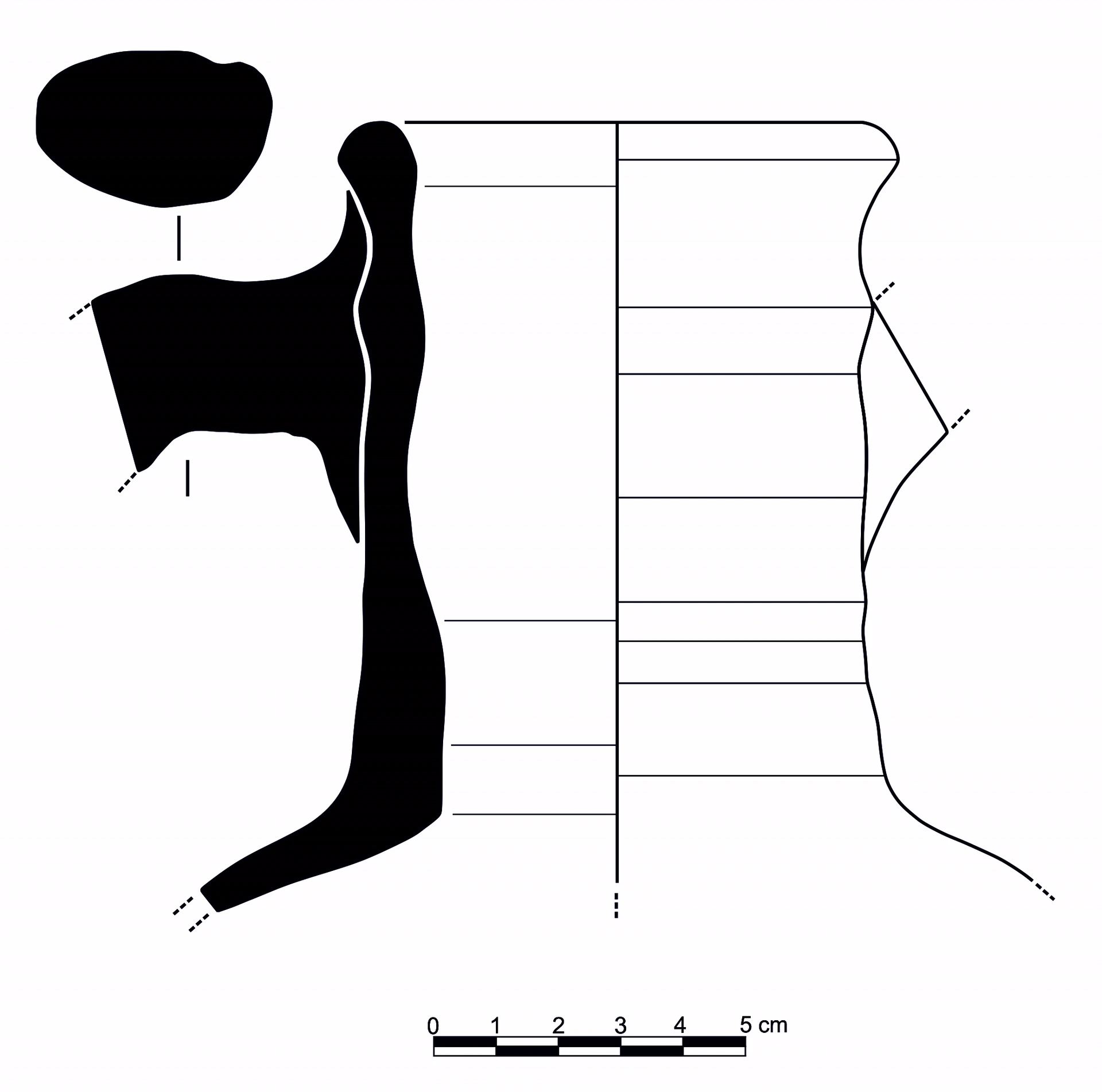 Roman Period Ceramic #2420 technical drawing